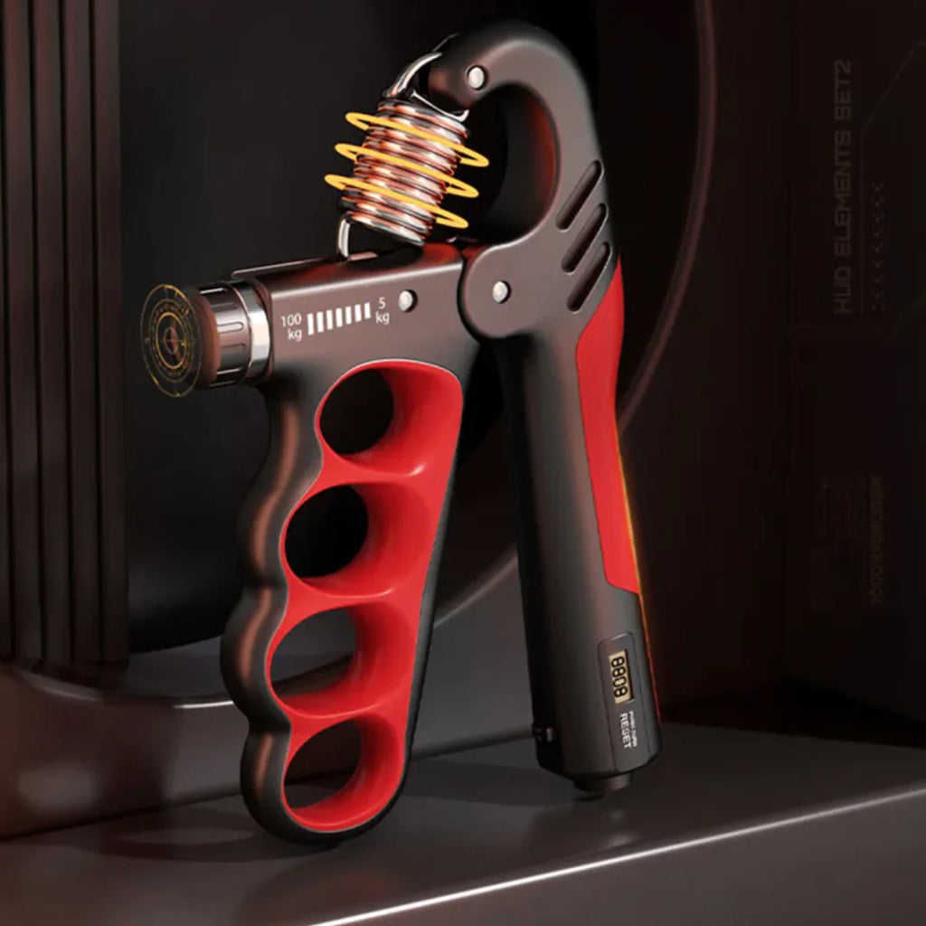 Adjustable Hand Grip Strengthener with Electronic Counter and Forearm Trainer